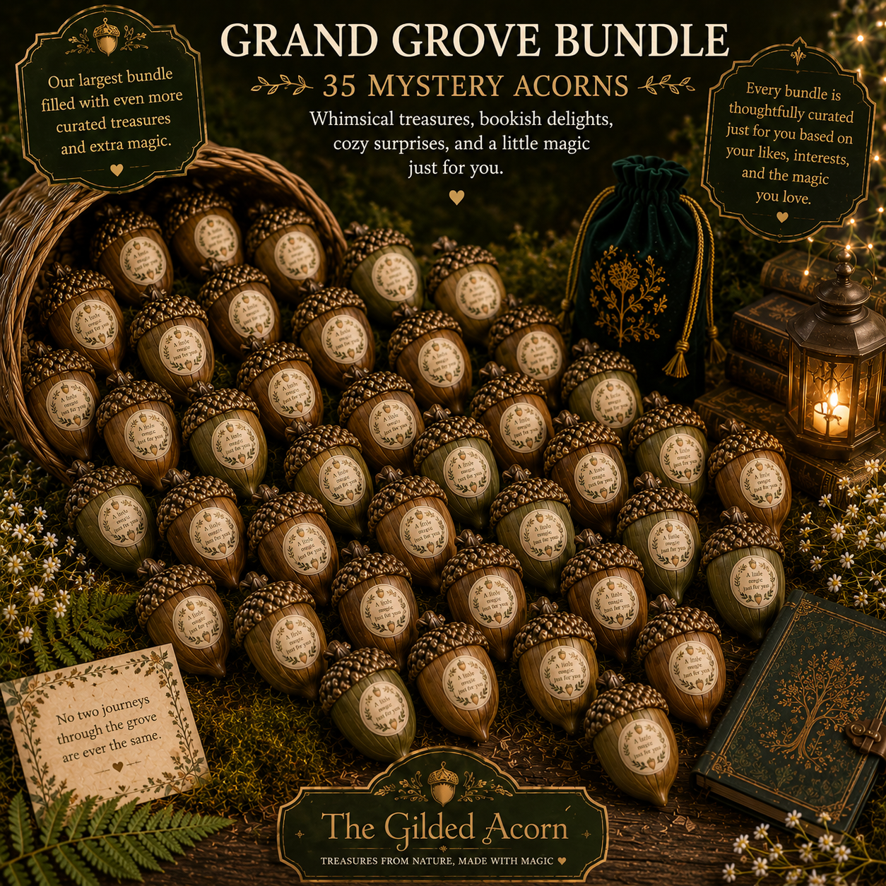 🌳 Grand Grove Bundle – 35 Mystery Acorns 🌳
